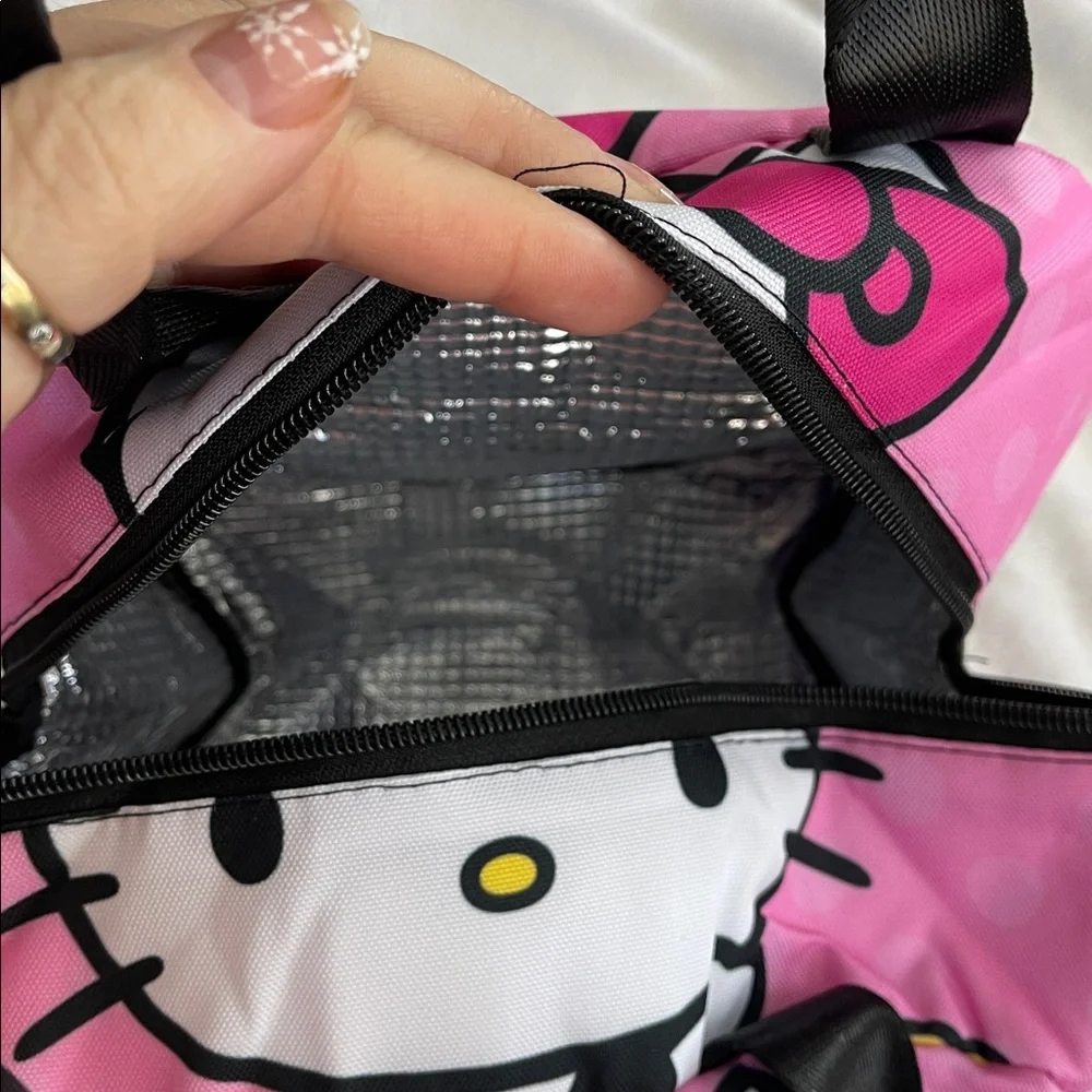 Hello Kitty Pink and White Kids lunch Bag Stationary Set nwt